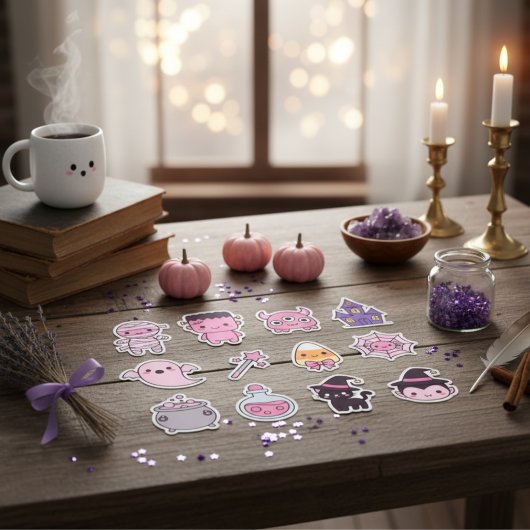 Sticker Kawaii Pastel Monster Squad Pack