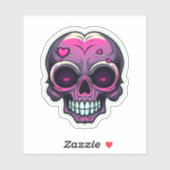 Sticker Kawaii Skull (Feuille)