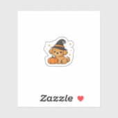 Sticker Kawaii Spooky Season Dog � Halloween Pup Classic T (Feuille)