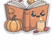 Sticker kawaii thanksgiving book Classic T-shirt (Devant)