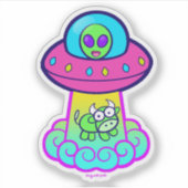 Sticker Kawaii Ufo (Devant)