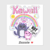 Sticker Kawaii : Un état d'esprit, pas un âge ! Autocollan (Feuille)