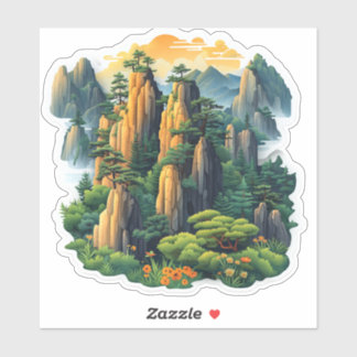 Sticker Kawaii Zhangjiajie Peak