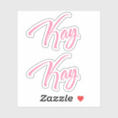 Sticker Kay x2 (Feuille)