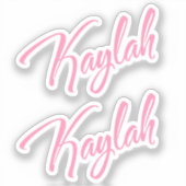 Sticker Kaylah x2 Vinyl (Recto)