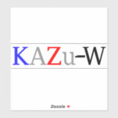 Sticker KAZu-W (Feuille)