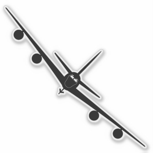 Sticker KC-135 Vue avant Silhouette (Devant)