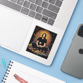 Sticker Keanu Reeves Méditation zen (Ordinateur portable avec iPhone)