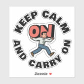 Sticker Keep Calm and Carry (Feuille)