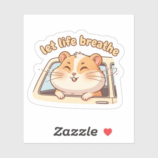 Sticker Keep the Peace, Keep the Pace – Cute Scooter  (Feuille)