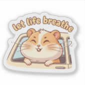 Sticker Keep the Peace, Keep the Pace – Cute Scooter (Devant)