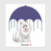 Sticker Keeshond (Feuille)