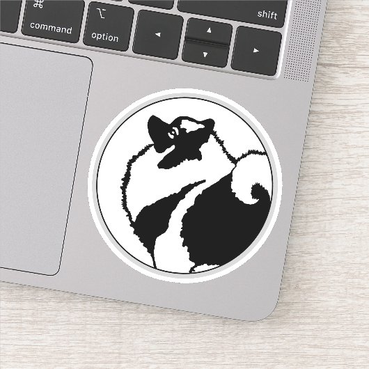 Sticker Keeshond Graphics - Cute Original Chig Art (Détail)