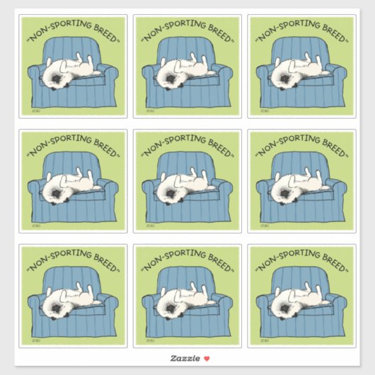 Sticker Keeshond race non sportive | Funny Keesie Chien (Feuille)