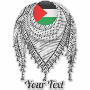 Sticker Keffiyeh Écharpe palestinienne tissu traditionnel
