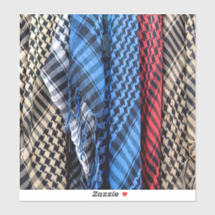 Sticker Keffiyeh, Palestinien de couleur