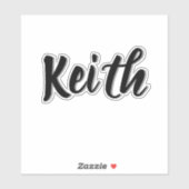 Sticker Keith Mens Name, (Feuille)