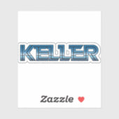 Sticker Keller Texas Retro (Feuille)