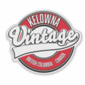 Sticker Kelowna Colombie-Britannique Logo Canada (Devant)