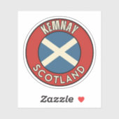 Sticker Kemnay, Écosse (Feuille)