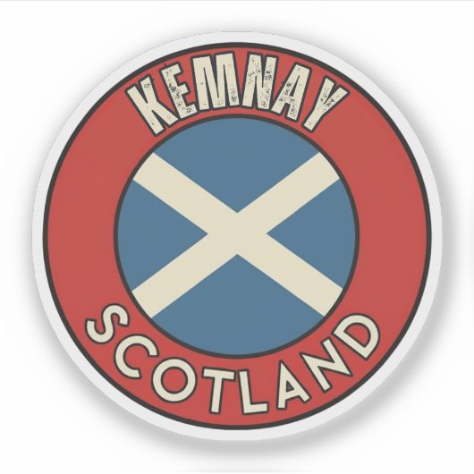 Sticker Kemnay, Scotland (Devant)