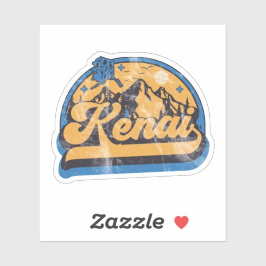 Sticker Kenai, Alaska (Feuille)