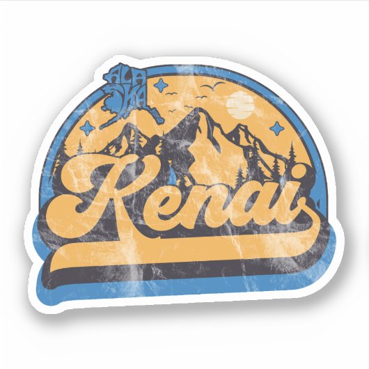 Sticker Kenai, Alaska (Devant)
