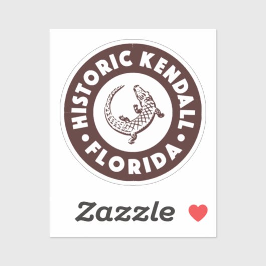 Sticker Kendall Floride Cercle - Brun (Feuille)
