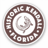 Sticker Kendall Floride Cercle - Brun (Recto)