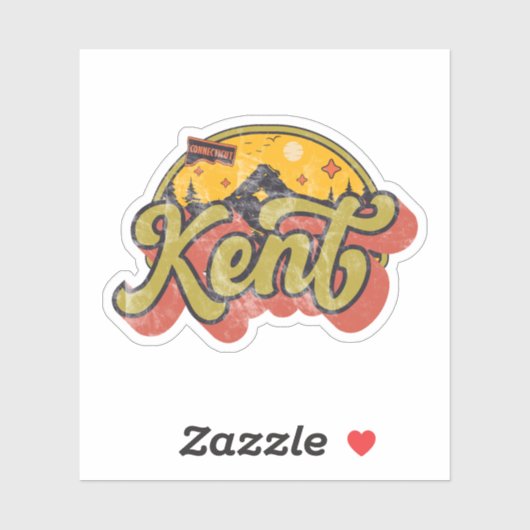 Sticker Kent, Connecticut (Feuille)