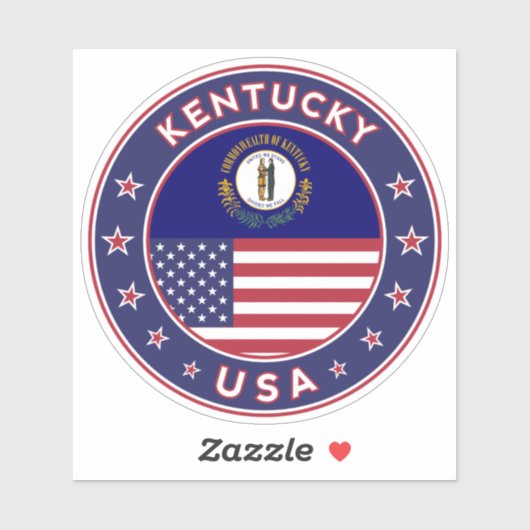 Sticker Kentucky (Feuille)