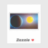 Sticker Kepler-10 Star System. (Feuille)