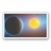 Sticker Kepler-10 Star System. (Devant)
