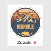 Sticker Kernville, Californie (Feuille)