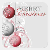 Sticker kerstcadeautje Label (Voorkant)
