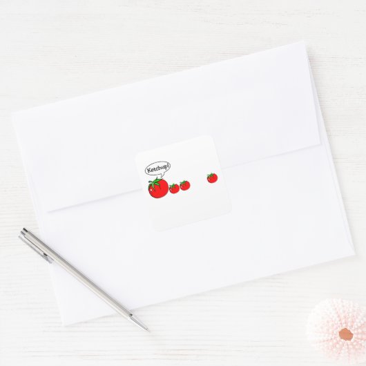Sticker Ketchup Joke (Enveloppe)