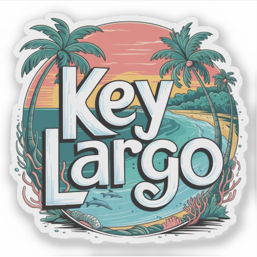 Sticker Key Largo (Devant)