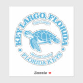 Sticker Key Largo (tortue de mer) (Feuille)