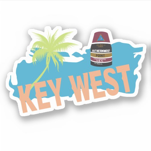 Sticker Key West Florida (Devant)