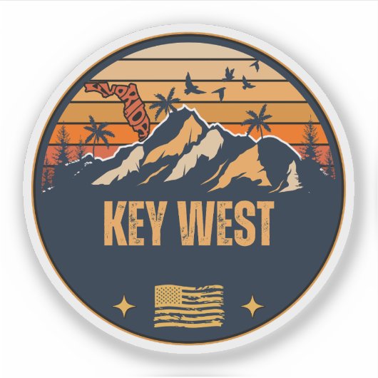 Sticker Key West, Floride (Devant)