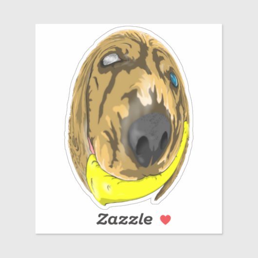 Sticker Keys & Banana, Miniature cocker spaniel 2 (Feuille)