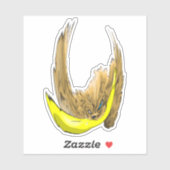 Sticker Keys & Banana, Miniature cocker spaniel 4 (Feuille)