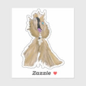 Sticker Keys & Banana, Miniature cocker spaniel 5 (Feuille)