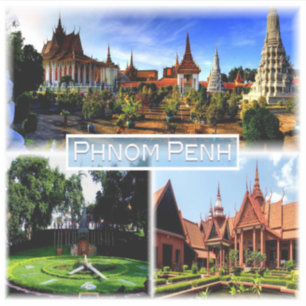 Sticker KH Phnom Penh - Pagode d'argent - Palais Royal -