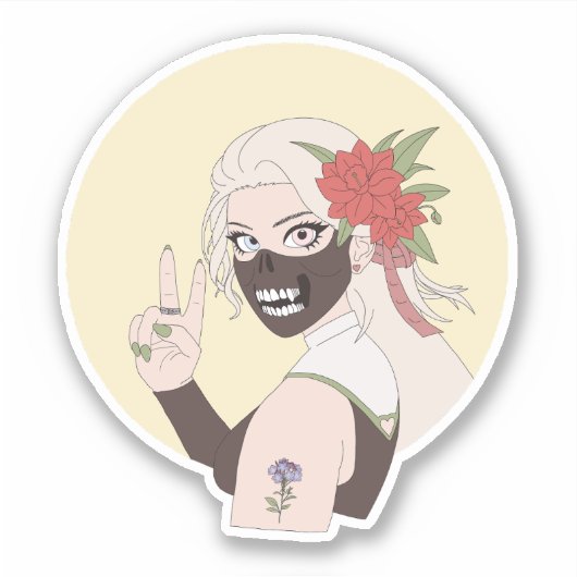 Sticker Ki 3 (Lune) (Devant)