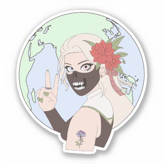 Sticker Ki 3 (Terre) (Devant)