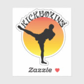 Sticker Kickboxing Martial Arts Self Defense (Feuille)