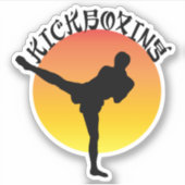 Sticker Kickboxing Martial Arts Self Defense (Devant)
