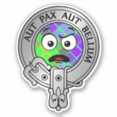 Sticker Kids Clan Gunn Crest & Tartan (Devant)