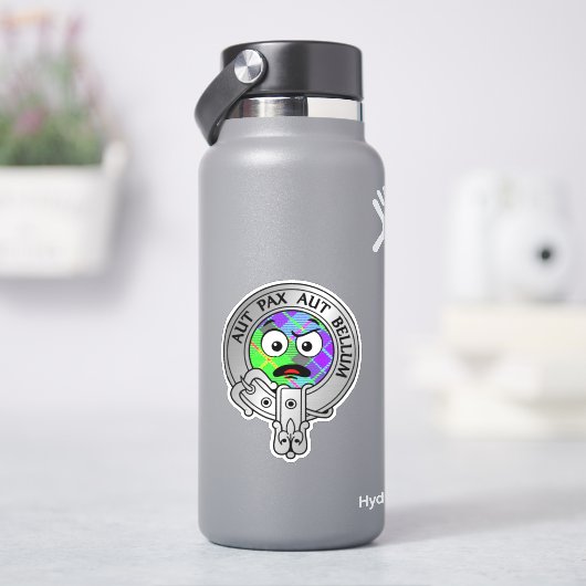 Sticker Kids Clan Gunn Crest & Tartan (HydroFlask)
